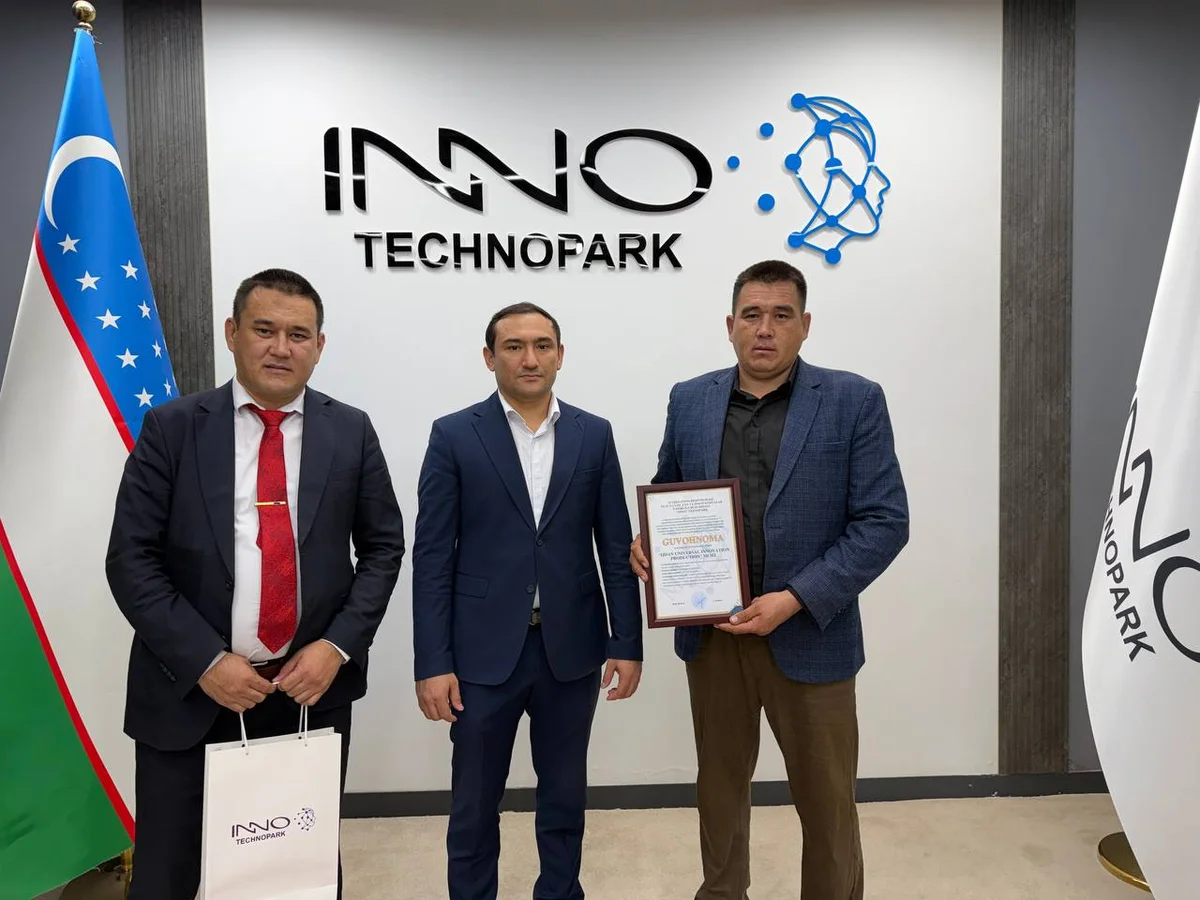 INNO Texnoparkning yangi rezidentlariga guvohnomalar topshirildi - 2